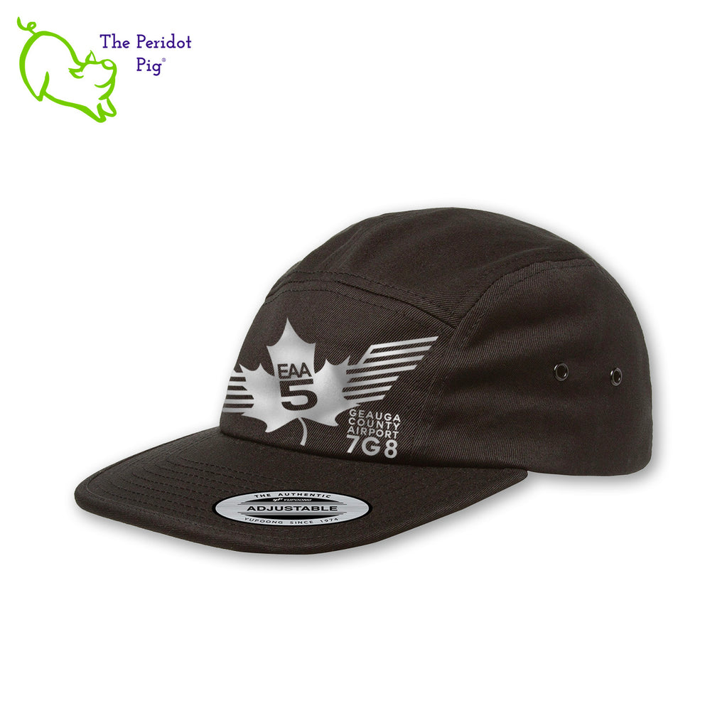 This EAA Chapter 5 Logo Tactical Hat is crafted with 100% soft cotton, making it comfortable to wear while flying. It features no top button, which makes it ideal for small-plane pilots, and the hat comes in three different colors. Enjoy the comfort and style of this tactical hat during your next flight! Front view shown with Black & silver.