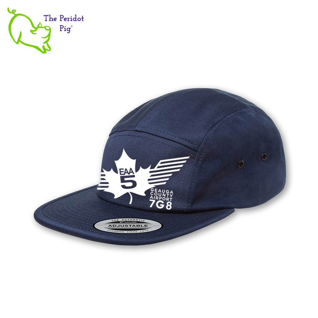 This EAA Chapter 5 Logo Tactical Hat is crafted with 100% soft cotton, making it comfortable to wear while flying. It features no top button, which makes it ideal for small-plane pilots, and the hat comes in three different colors. Enjoy the comfort and style of this tactical hat during your next flight!Front view shown with Navy & white.