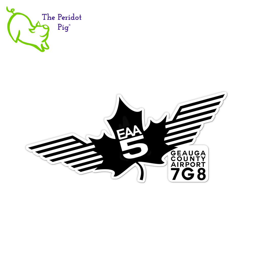 Make a statement about your EAA Chapter 5 passion with these outdoor-rated, 5-year stickers! Not your average crew of decals – at approximately 3.5"x 1.5" they’re perfect for adding a little flare to your car, phone case, or coffee mug. If you’re going to stick it on a mug, though, just make sure to hand-wash it! #LevelUpYourSwag Single sticker shown.