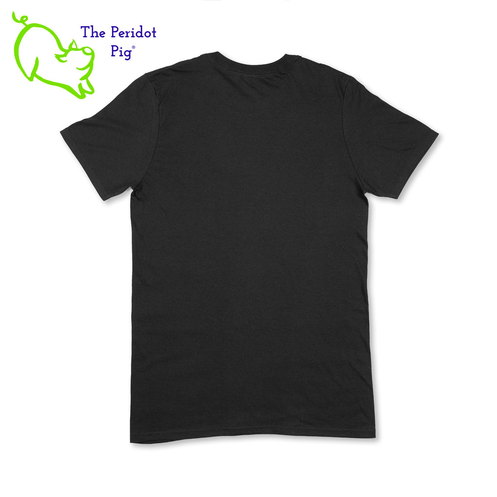 A wonderful t-shirt to get people talking. The front has the text, " Do something you don't have to do". The back is blank for a minimalist look. This is a super soft blend shirt. Back view shown in black.