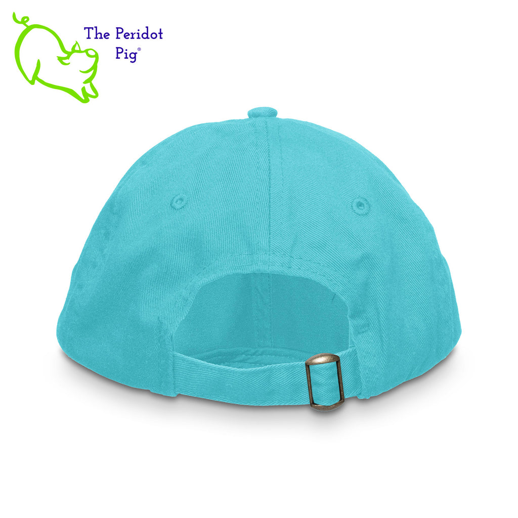 Stay shaded and stay styling with the Healthy Pi Logo Dad Hat! This 6-Panel twill cap is one cool customer - perfect for adding a bit of chill to your look and keeping the 'pony' under wraps. Available in FIVE colors, you'll be 'hat-happy' no matter which you choose! Back view shown in teal.