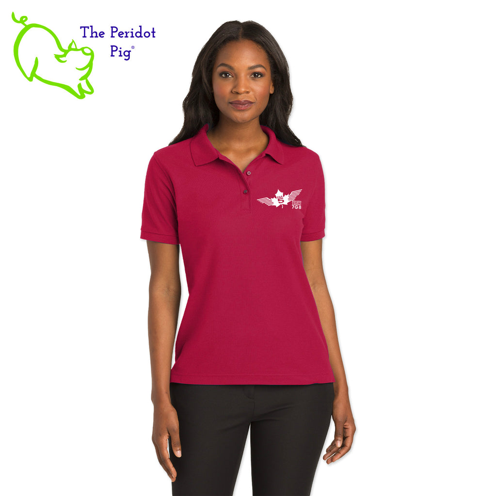 Renowned for its resilience, our incomparably comfortable classic polo is second to none. Expertly designed to resist wrinkles and shrinkage, this must-have polo delivers a luxuriously soft feel. Featuring the iconic EAA Chapter 5 logo on the left chest, you won't ever regret choosing this timeless piece. Front view shown in Red-White.