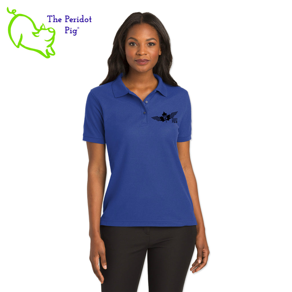 Renowned for its resilience, our incomparably comfortable classic polo is second to none. Expertly designed to resist wrinkles and shrinkage, this must-have polo delivers a luxuriously soft feel. Featuring the iconic EAA Chapter 5 logo on the left chest, you won't ever regret choosing this timeless piece. Front view shown in Royal-Black.