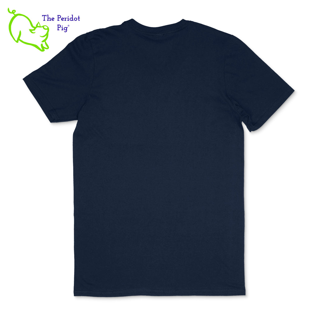Crafted from a soft and comfortable material, this t-shirt features a loose cut, v-neck collar style and the EAA Chapter 5 logo in your choice of color on the front. You can also chose from three different colors for the shirt. The logo is located on the front and slightly wraps around the side of the shirt. Back view shown in Navy with white.