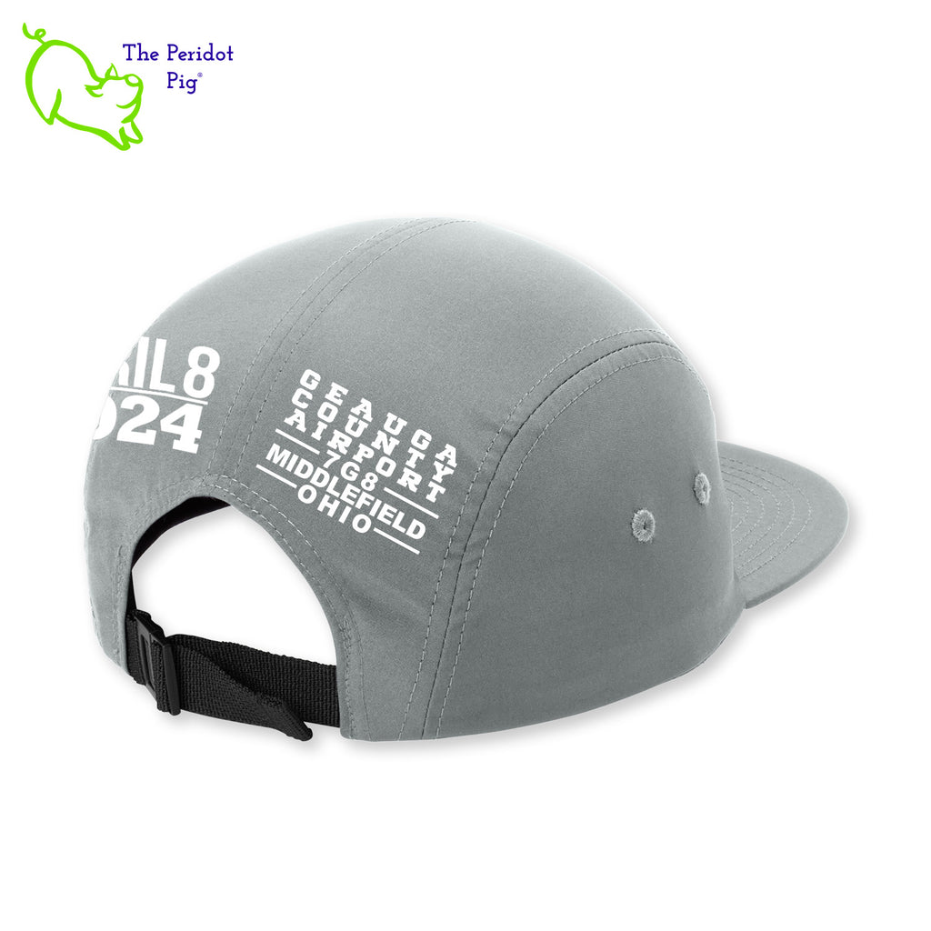Join us for the 2024 solar eclipse with the perfect hat! No top button for small-plane pilots. Be comfortable and stylish on your next flight with this tactical hat. Back view shown.