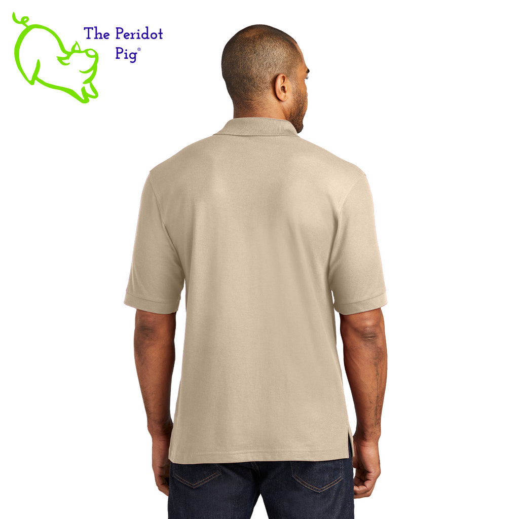 Our popular Silk Touch™ polo—enhanced with a left chest pocket. This one features the EAA Chapter 5 logo above the pocket. Back view shown in Stone.