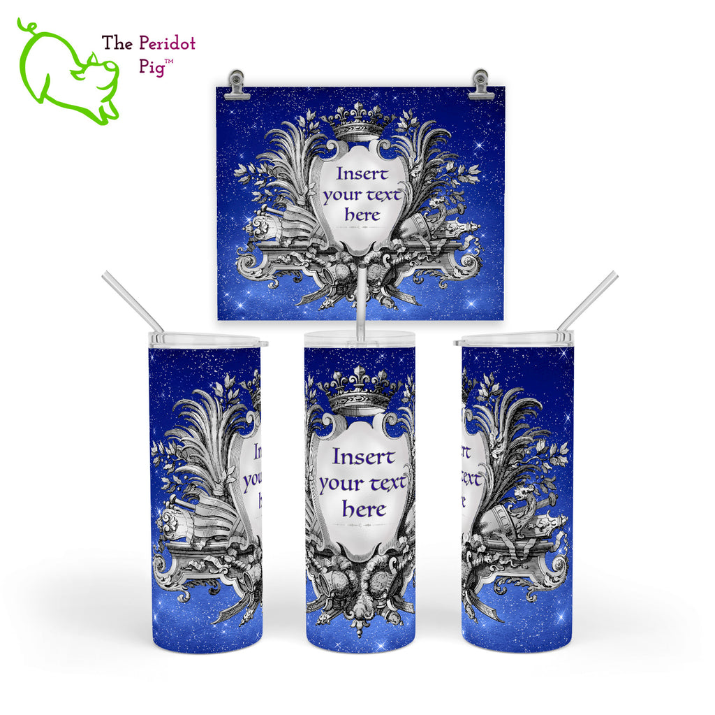 These tumblers were inspired by the Mars landing and the "Dare Mighty Things" encrypted message. We had to put our own peculiar spin on things as well! In this version, you can add your own personalization or inspirational quote. Style C Shown.