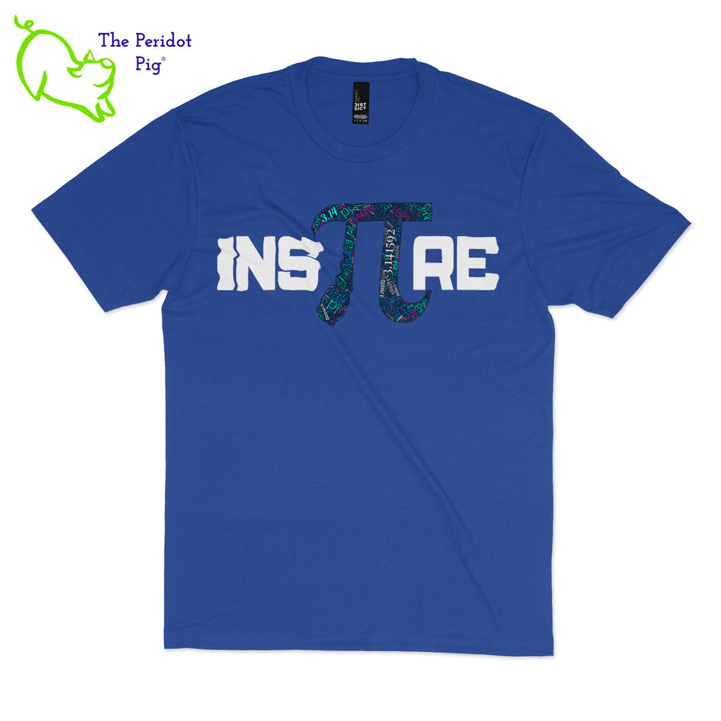 Prepared to be inspired by our latest PI t-shirt! Available in 5 soft colors, these are the perfect attire for your PI day celebrations on March 14th. We've created these shirts with a light-weight vinyl on a soft and comfortable t-shirt. Front view shown in royal.