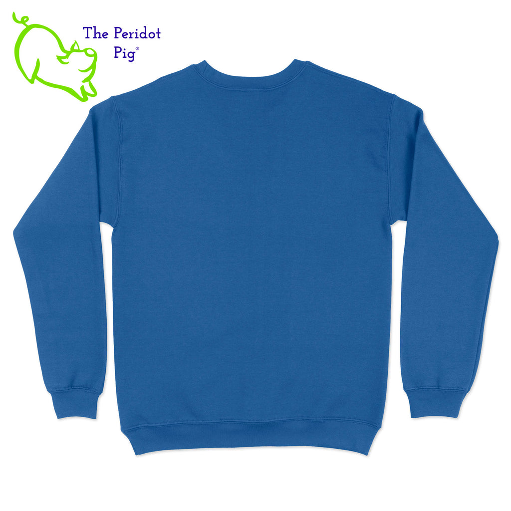 This warm, soft crewneck sweatshirt features our PI day InsPIre theme in vivid print on the front. It's available in four colors to help celebrate PI in style. Back view shown in Royal.