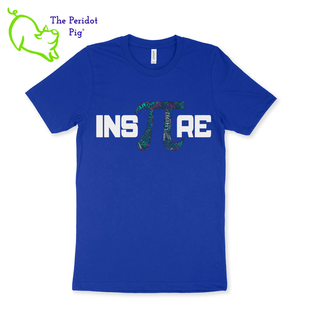Prepared to be inspired by our latest PI t-shirt! Available in 5 soft colors, these are the perfect attire for your PI day celebrations on March 14th. We've created these shirts with a light-weight vinyl on a soft and comfortable t-shirt. Front view shown in royal.