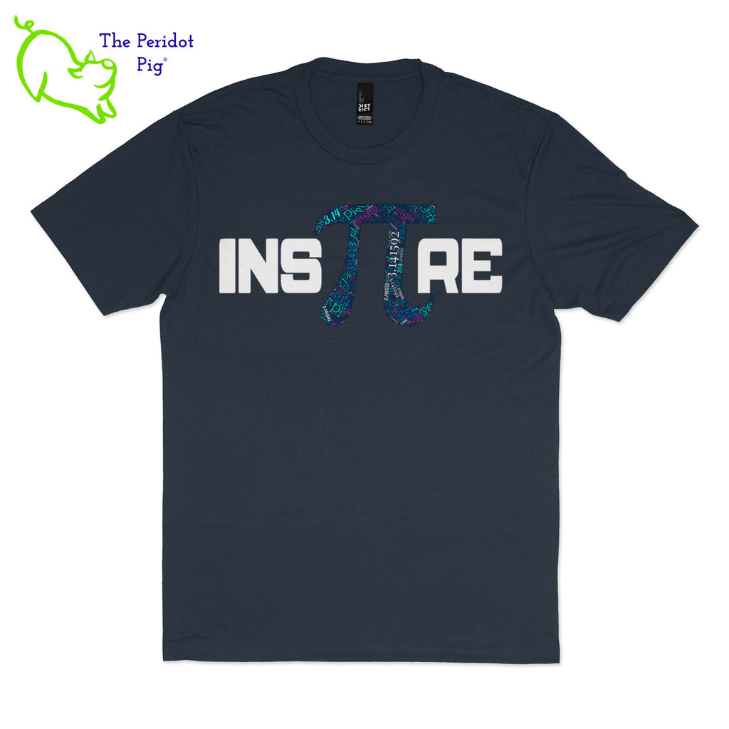 Prepared to be inspired by our latest PI t-shirt! Available in 5 soft colors, these are the perfect attire for your PI day celebrations on March 14th. We've created these shirts with a light-weight vinyl on a soft and comfortable t-shirt. Front view shown in navy.