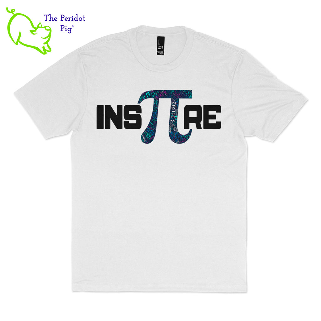 Prepared to be inspired by our latest PI t-shirt! Available in 5 soft colors, these are the perfect attire for your PI day celebrations on March 14th. We've created these shirts with a light-weight vinyl on a soft and comfortable t-shirt. Front view shown in white.