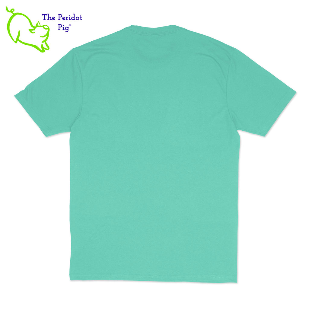 These shirts feature the Healthy Pi Inc logo in a light-weight matte finish. Available in 5  colors in a super, soft fabric blend, these are the perfect attire for your daily routine. Back view shown in teal.