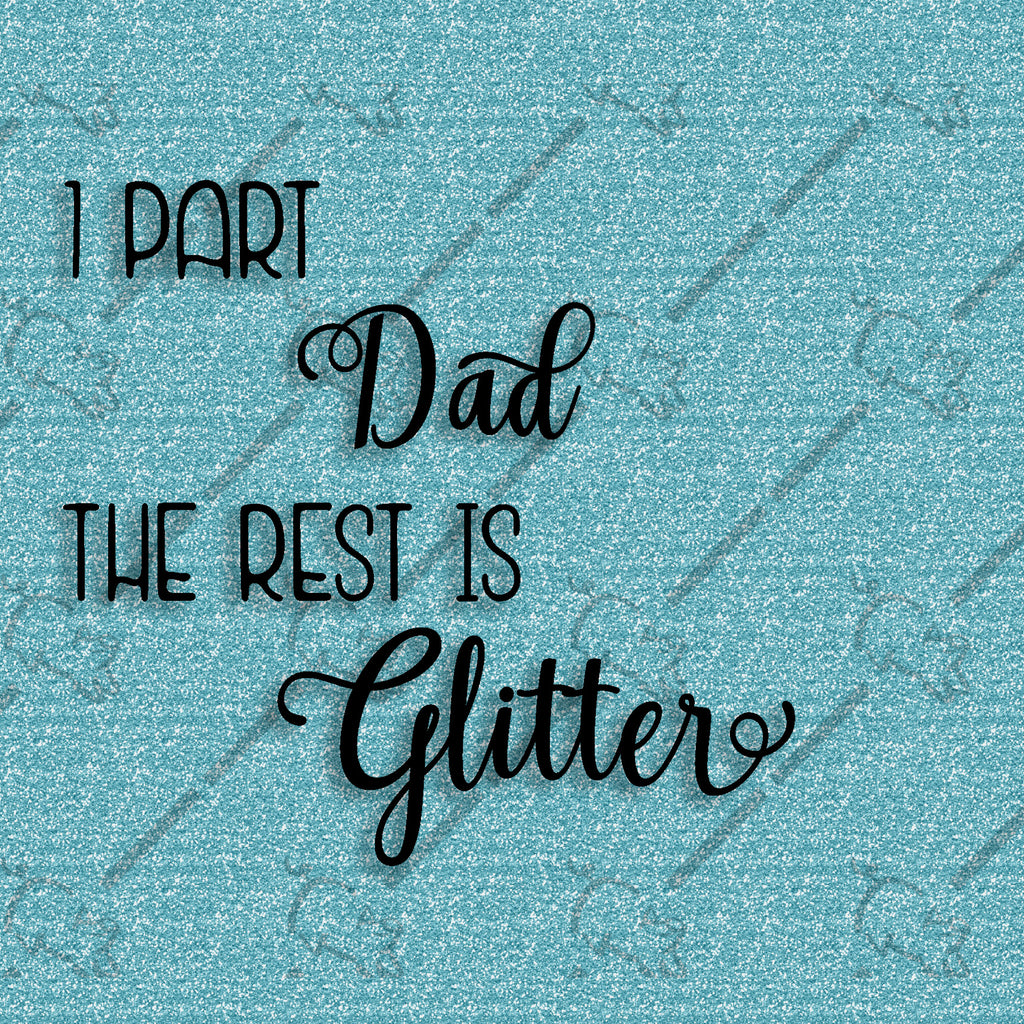 Text rendering on turquoise for the Dad selection.