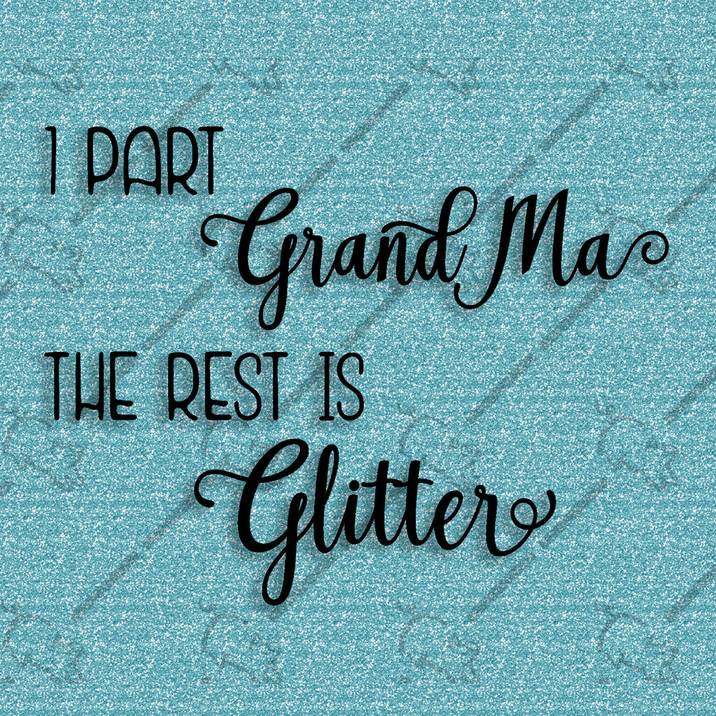 Text rendering on turquoise for the Grand Ma selection.