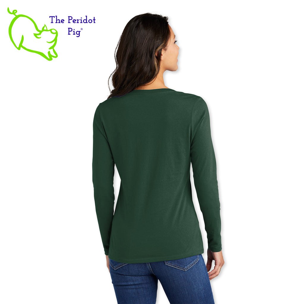Before you start with the "bah humbugs" try this shirt instead. It says, "This is as jolly as I get" in bright, vivid color. There's even a couple of sprigs of mistletoe!  Back view shown in green.