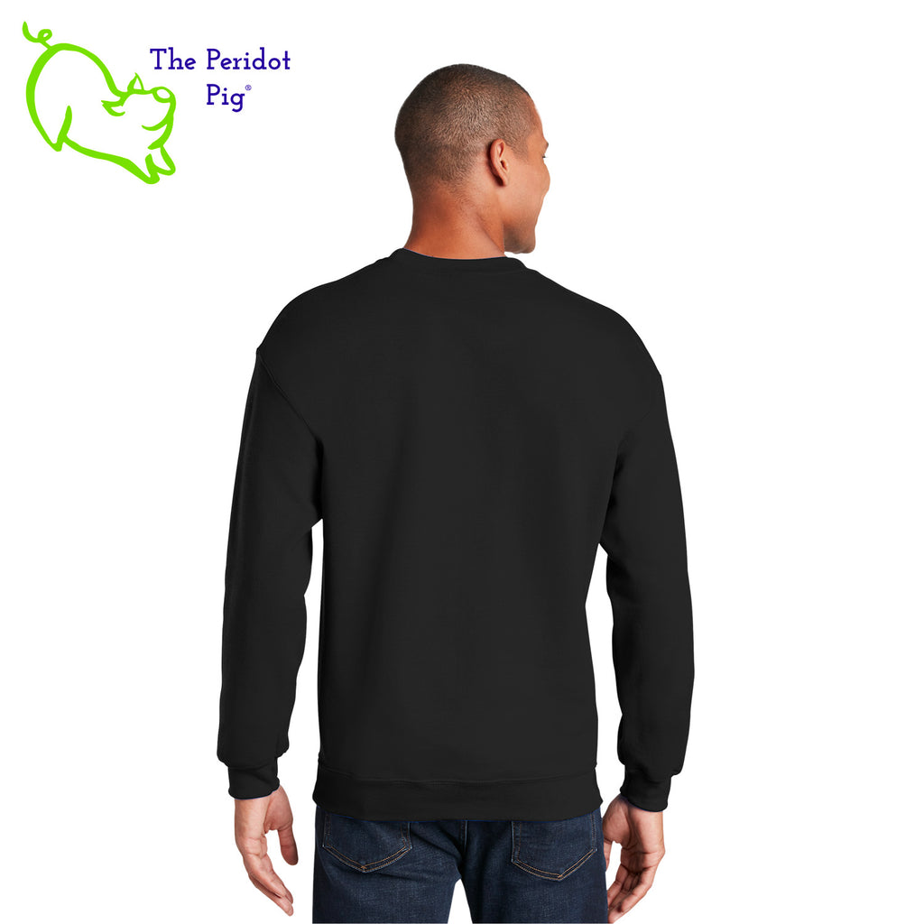 This warm, soft crewneck sweatshirt features our PI day InsPIre theme in vivid print on the front. It's available in four colors to help celebrate PI in style. Back view shown in black.