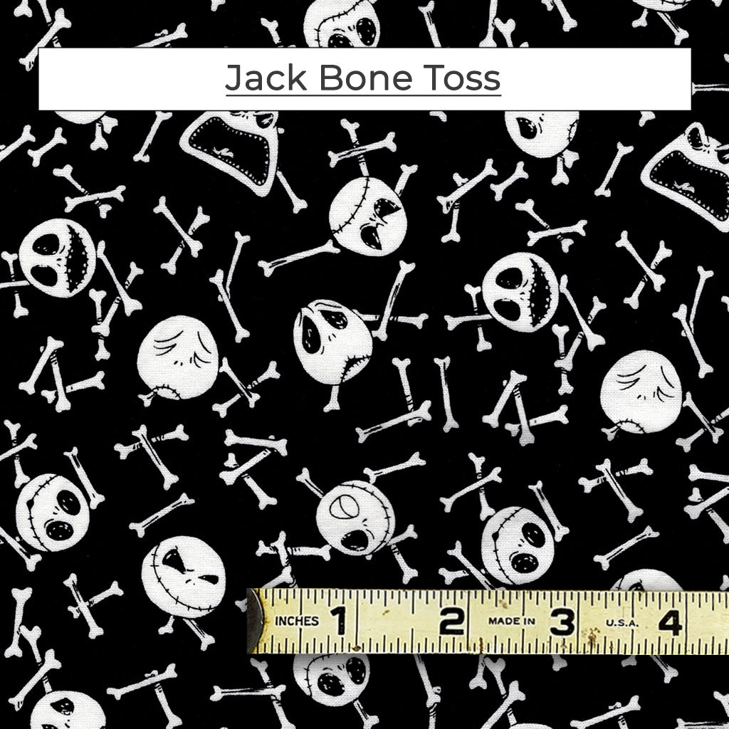 A collection of Jack Skellington skulls and bones. Called Jack Bone Toss