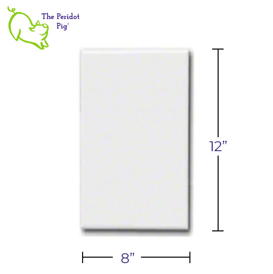 This package will provide you with twelve (12) pieces of 8" x 12" white ceramic tile meant for sublimation profiling. They are sized so that you can easily print the 9 Target Images required for an advanced profile. Three extra pieces are included to allow you to print a "before" and "after" image along with one extra just in case.